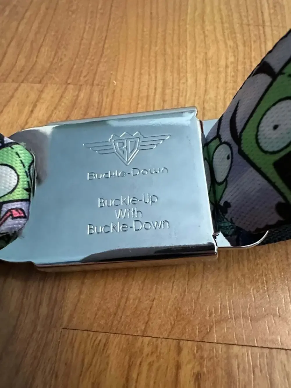 Invader Zim GIR Seatbelt Belt Nickelodeon Adjustable Purple Cartoon Buckle